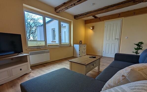 Das Ferienhaus-Uckermark, Wohnzimmer, Foto: Daniela Rätz