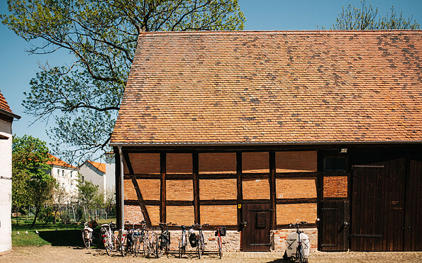 Fahrräder auf dem Lucke-Hof Premnitz, Foto: Steven Ritzer, Lizenz: Tourismusverband Havelland e.V.