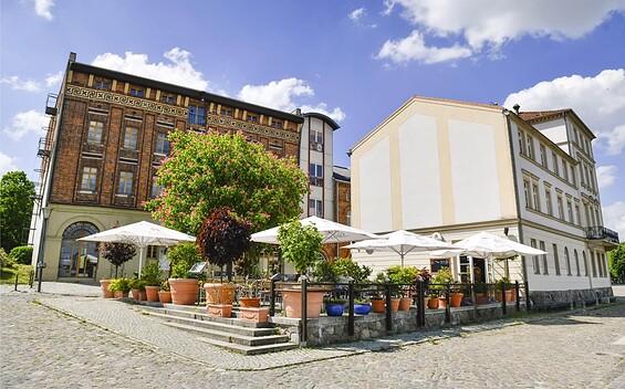 Außenansicht Frankfurter Kartoffelhaus  am Holzmarkt in Frankfurt (Oder), Foto: Andreas Schubert, Lizenz: Frankfurter Kartoffelhaus
