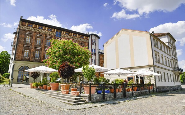 Außenansicht Frankfurter Kartoffelhaus  am Holzmarkt in Frankfurt (Oder), Foto: Andreas Schubert, Lizenz: Frankfurter Kartoffelhaus