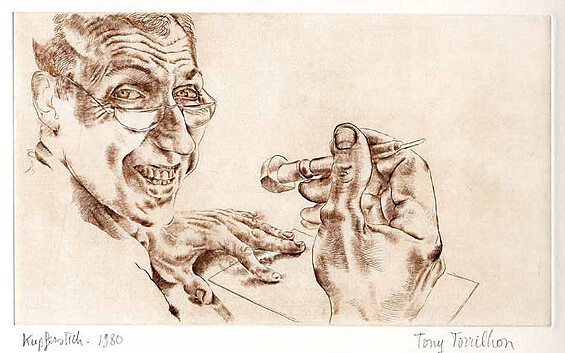 Selbstbildnis, Kupferstich, Foto: Tony Torrilhon