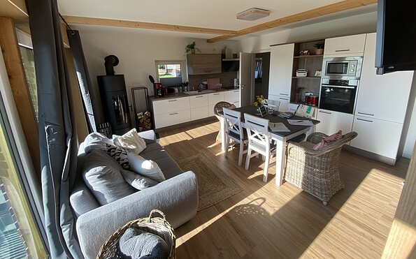 Elbauen-Chalet, Foto: Nancy Jirjahn