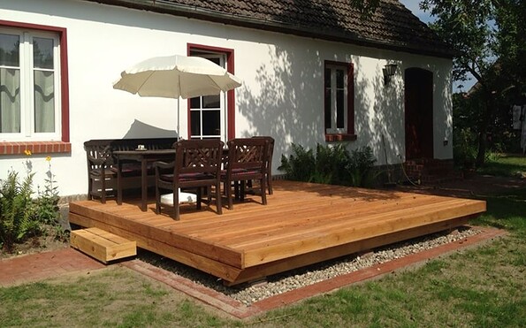 Ferien in Charlottenthal, Terrasse, Foto: Eva S. Stein