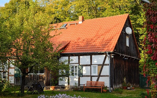 Altes Köhlerhaus im Spätsommer, Foto: Christine Jahn-Klieme