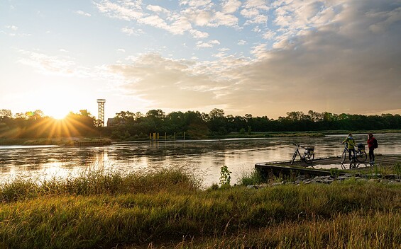Stopover on the Oderbruch Railway Cycle Route, Foto: Florian Läufer, Lizenz: Seenland Oder-Spree