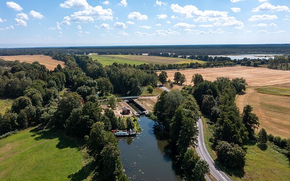 Luftbild Schleuse Ruhlsdorf, Foto: drohnenblick.com, Lizenz: ZRF