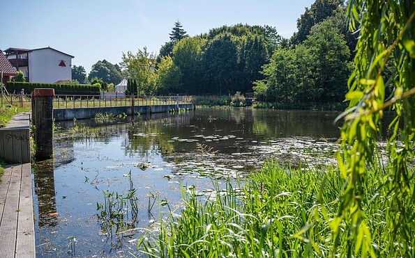 Anleger unterhalb Eberswalder Stadtschleuse, Foto: Florian Heilmann, Lizenz: Stadt Eberswalde