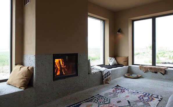 Leseecke mit Kamin, Foto: Ina Steiner, Lizenz: Johanna Michel