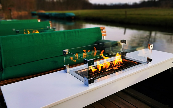 Kaminkahnfahrt im Winter am Bootshaus Leineweber, Foto: Thomas Petsching, Lizenz: Bootshaus am Leineweber