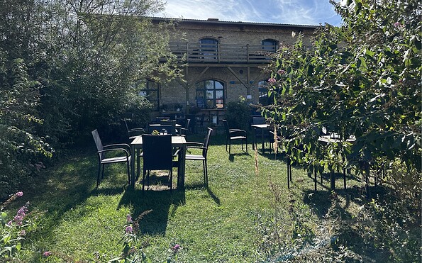 BÄUMI-Hof Seehausen Hofschänke Aussenbereich, Foto: Anet Hoppe, Lizenz: TMU GmbH