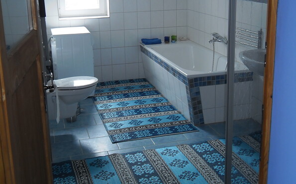 barrierefreies Bad EG Ferienhaus Mühlenblick, Foto: K. Lehmann