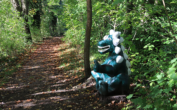 Dinosaurier am Naturerlebnispfad, Foto: Bansen-Wittig