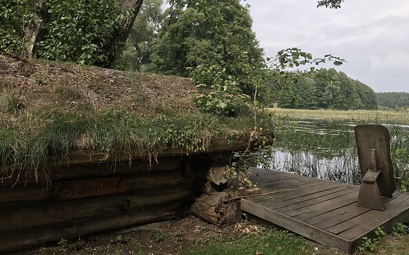 Kolbatzer Mühle, outside seating with a view, Foto: Anet Hoppe