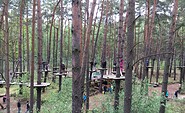 Klettern im Kletterwald, Foto: Kletterwald Schorfheide, Lizenz: Kletterwald Schorfheide