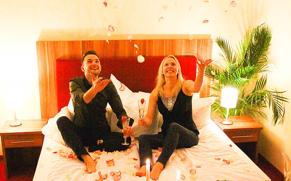 Double bedroom, Foto: Juliane Kummerow, Lizenz: Ferienpark Templin GmbH &amp; Co. KG