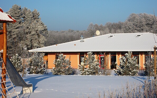 Holiday park in winter, Foto: Juliane Kummerow, Lizenz: Ferienpark Templin GmbH &amp; Co. KG