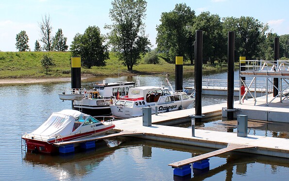 Bootsanleger Wasserwanderraststation Mühlberg, Foto: Christoph Nawroth, Lizenz: Christoph Nawroth