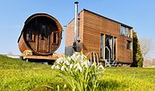 Tinyhouse mit Fasssauna, Foto: P. Grundmann, Lizenz: P. Grundmann