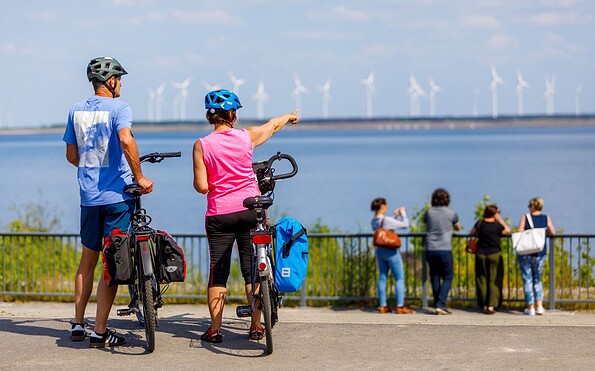 Am Einlaufbauwerk des Cottbuser Ostsee: Blick über den See, Foto: Andreas Franke, Lizenz: Andreas Franke