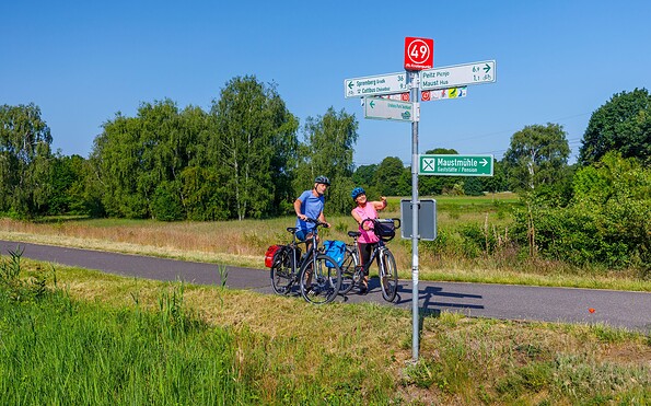 Auf gut ausgebauten Radwegen unterwegs, Foto: Andreas Franke, Lizenz: CMT Cottbus
