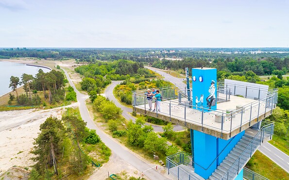 Aussichtsturm am Cottbuser Ostsee - die perfekte Sicht über den See, Foto: Andreas Franke, Lizenz: Andreas Franke