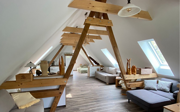 Helles offenes Dachgeschoss, Foto: Peter Becker, Lizenz: Amt Burg (Spreewald)