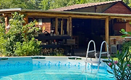 Gartenbereich mit Pool, Foto: Peter Becker, Lizenz: Amt Burg (Spreewald)