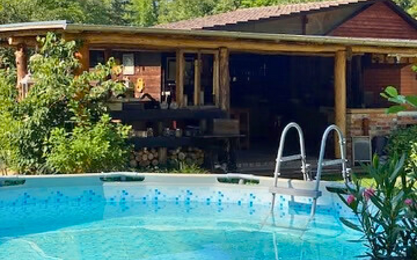 Gartenbereich mit Pool, Foto: Peter Becker, Lizenz: Amt Burg (Spreewald)