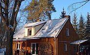 Ferienhaus mit dem Rad im Winter, Foto: Ferienhaus mit dem Rad, Lizenz: Amt Burg (Spreewald)