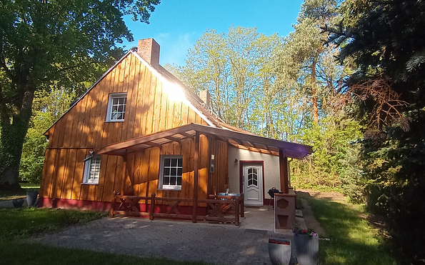 Ferienhaus mit dem Rad, Foto: Ferienhaus mit dem Rad, Lizenz: Amt Burg (Spreewald)