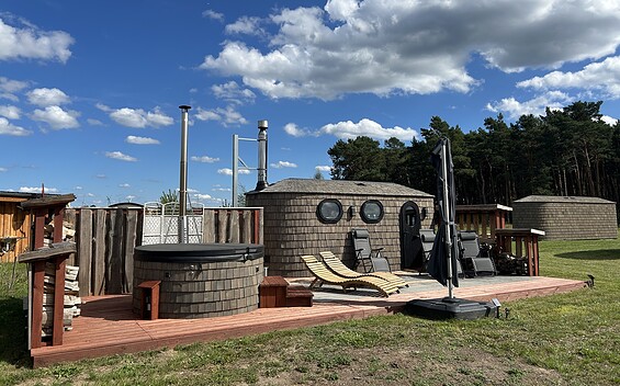 Wood Lodge - Iglu, Foto: Emely Fischer, Lizenz: Seenland Oder-Spree