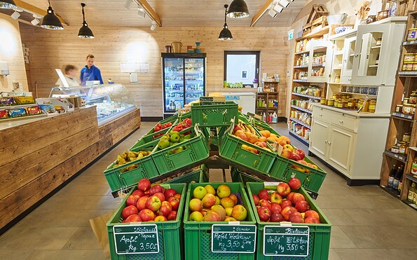 Einblick in den Hofladen Domäne Dahlem, Foto: Domäne Dahlem, Lizenz: Domäne Dahlem