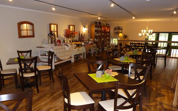 Frühstücksraum, Café, Foto: Grüner Wald Spreewald Apartments, Lizenz: Grüner Wald Spreewald Apartments