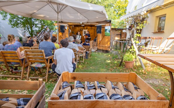 Fercher ObstkistenBühne, Foto: Martin Karnbach, Lizenz: Gemeinde Schwielowsee