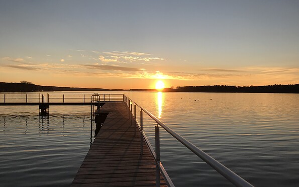Sonnenuntergang am Werbellinsee, Foto: Steffen Lehmann, Lizenz: TMB