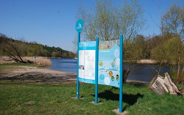Informationstafeln Biwakplatz Göttlin, Foto: Tourismusverband Havelland e.V., Lizenz: Tourismusverband Havelland e.V.