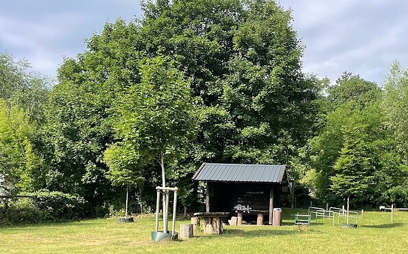 Schutzhütte Biwakplatz Göttlin, Foto: Claudia Hesse, Lizenz: Natur- und Sternenpark Westhavelland