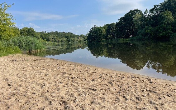 Badestelle Göttlin, Foto: Claudia Hesse, Lizenz: Natur- und Sternenpark Westhavelland