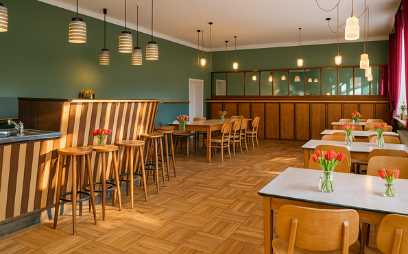 Spiegelsaal Kulturhaus Locktow, Foto: Angelika Janke, Lizenz: Tourismusverband Fläming e.V.