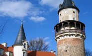 Der Turm von Schloss Wiesenburg, Foto: Wieck, Lizenz: TMB-Fotoarchiv