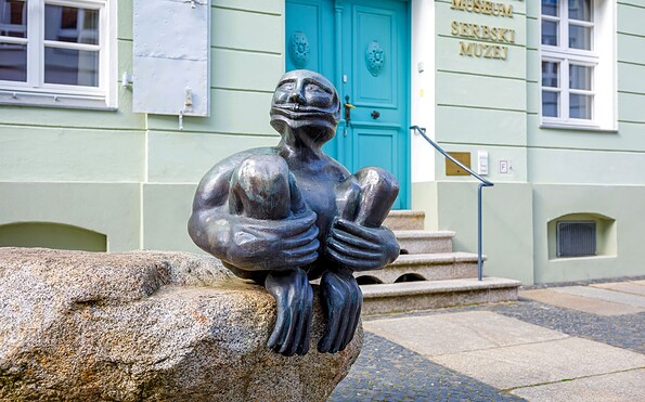 "Der Wassermann" am Wendischen Museum Cottbus, Foto: Andreas Franke, Lizenz: Andreas Franke