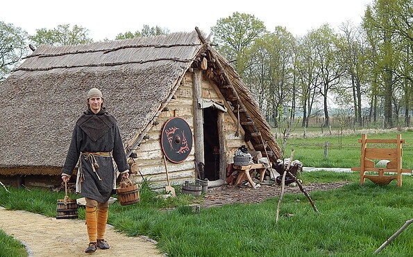 Mittelalterdorf Stary Lud - Alter Slawe, Foto: Gerd Rattei, Lizenz: Heimatmuseum