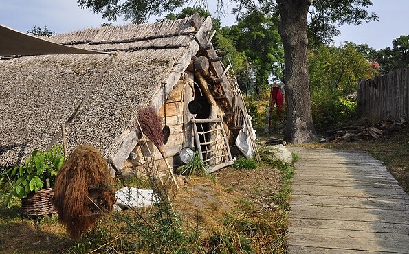 Mittelalterdorf Stary Lud, Foto: Heimatmuseumrd Rattei, Lizenz: Heimatmuseum
