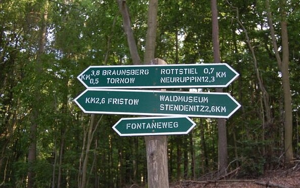 Wegweiser-Ruppiner-Land © radreisen-mecklenburg, Foto: R. Tetmeyer, Lizenz: R. Tetmeyer|radreisen-mecklenburg