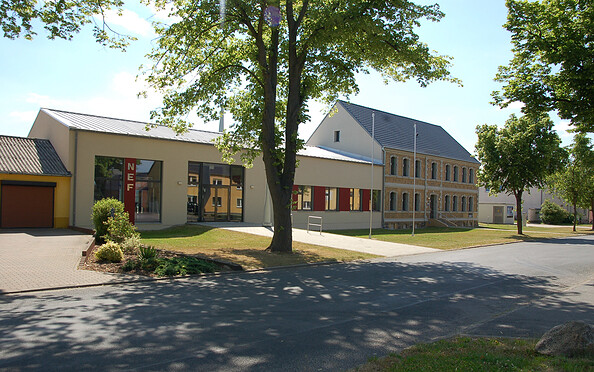 Büro des Neue Energien Forum, Foto: Förderverein des Neue-Energien-Forum Feldheim e.V, Lizenz: Förderverein des Neue-Energien-Forum Feldheim e.V