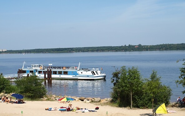 Badestelle Senftenberger See, Foto: Zweckverband Lausitzer Seenland Brandenburg, Lizenz: Zweckverband Lausitzer Seenland Brandenburg