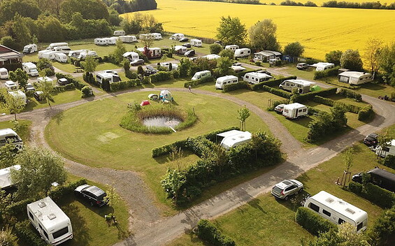 Campingplatz Mahlow von oben, Foto: Tom Loos, Lizenz: Tom Loos