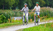 Radler an der Schwarzen Elster, Foto: LKEE_Andreas Franke, Lizenz: LKEE_Andreas Franke