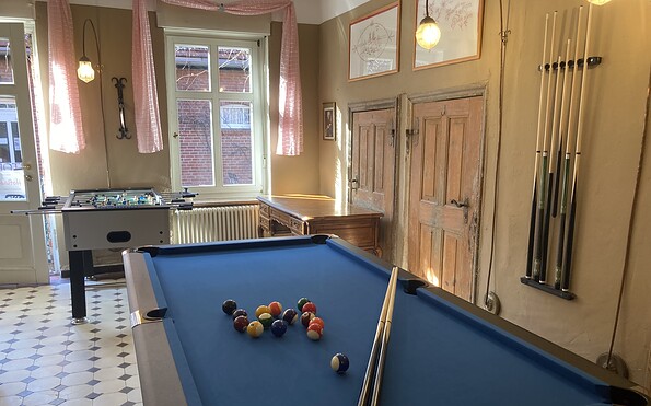 Billard zu Ihrer Feier, Foto: Alte Försterei Kloster Zinna, Lizenz: Alte Försterei Kloster Zinna