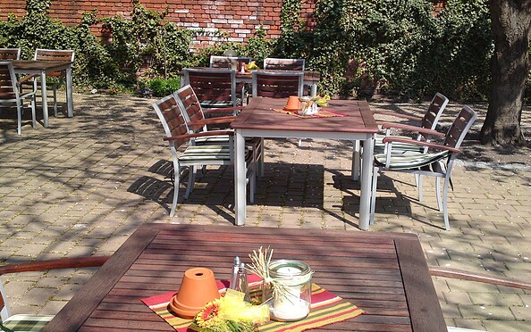 Terrasse, Foto: Holger Stark, Lizenz: Holger Stark, Burg Hotel Ziesar